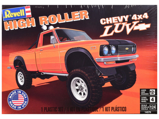 Level 4 Model Kit Chevrolet LUV 4x4 Pickup Truck "High Roller" 1/24 Scale Model by Revell LuxuryLifeWay Online Store