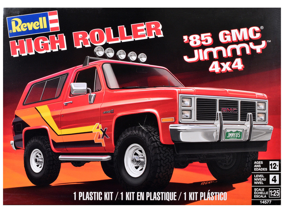 Level 4 Model Kit 1985 GMC Jimmy 4x4 "High Roller" 1/25 Scale Model by Revell LuxuryLifeWay Online Store