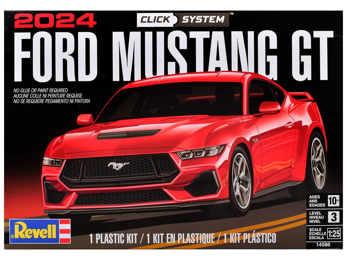 Level 3 Model Kit 2024 Ford Mustang GT 2-in-1 Kit (Level 3 Click System) 1/25 Scale Model by Revell LuxuryLifeWay Online Store