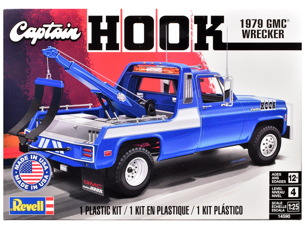 Level 4 Model Kit 1979 GMC Wrecker Tow Truck "Captain Hook" 1/25 Scale Model by Revell LuxuryLifeWay Online Store