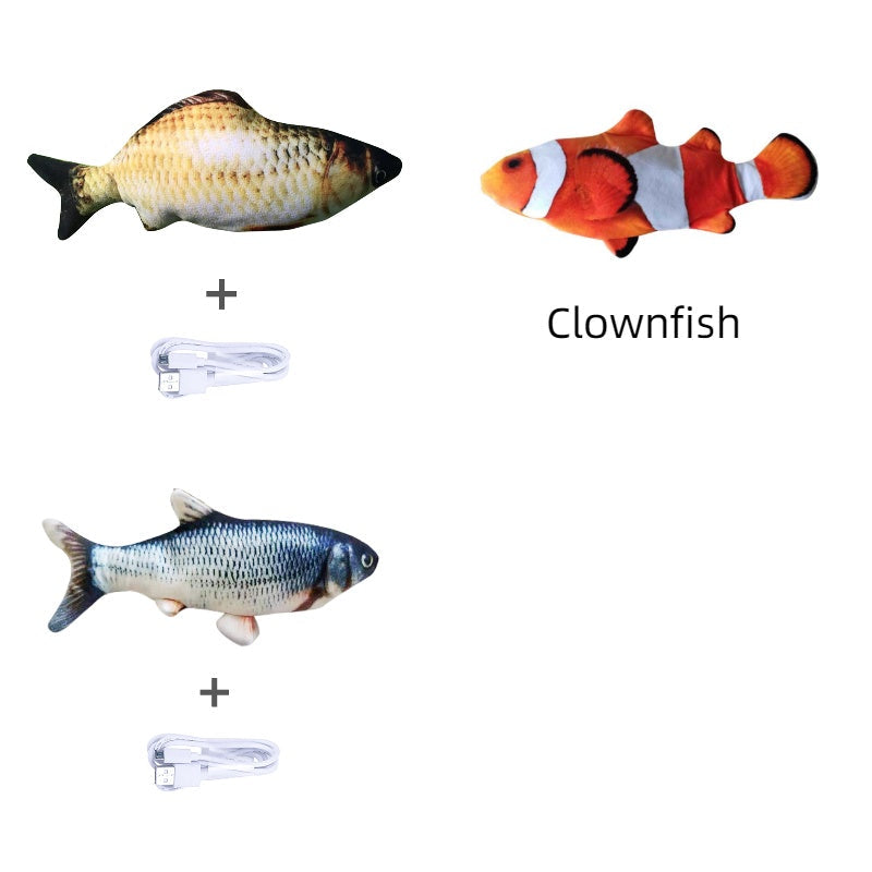 Without Cat Nip Version - Electric Jumping Fish Simulation Electric Fish Toy Pets Fashion
