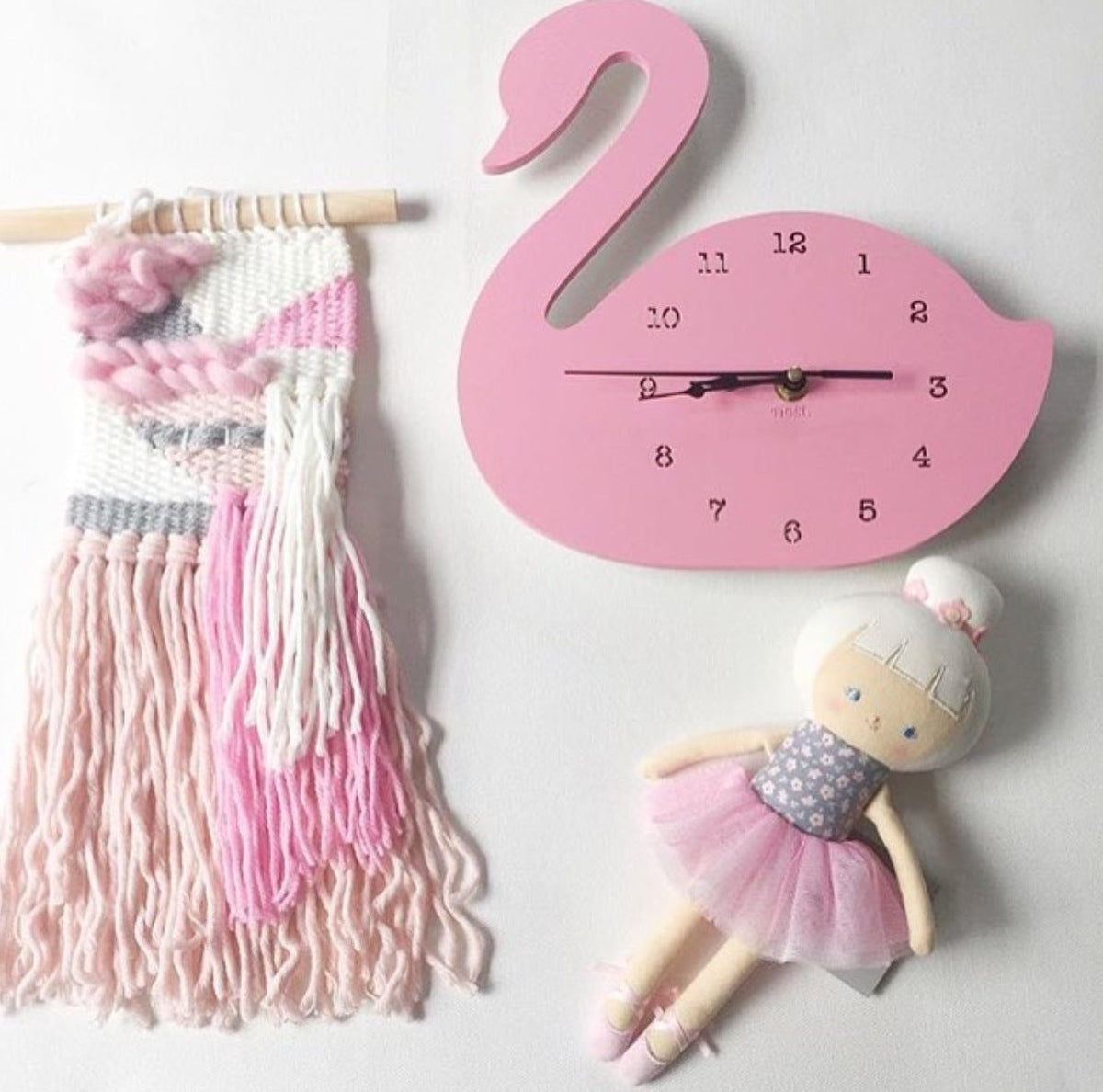 Creative Nursery Wall Clock PearlNestDecor.com