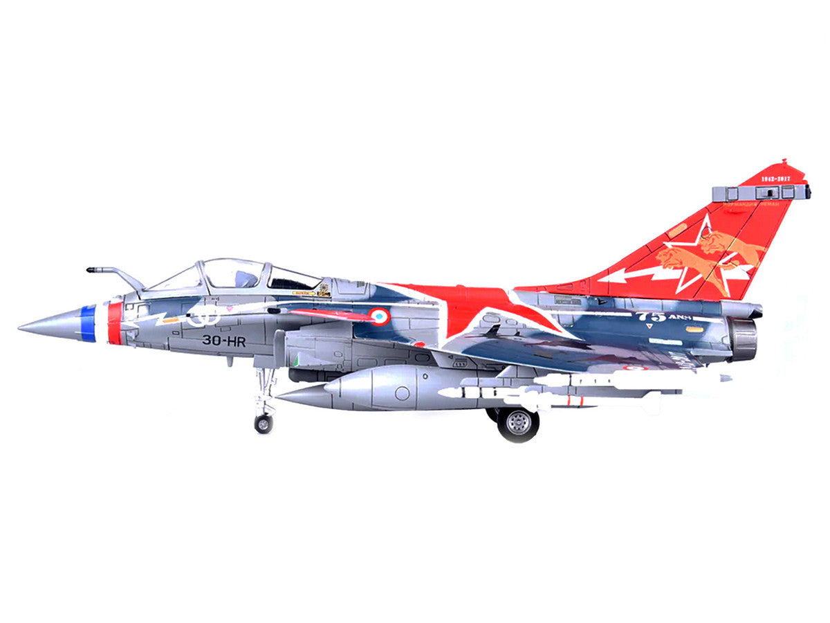 Dassault Rafale C Fighter Jet "Regiment de Chasse 2/30 Normandie-Niemen" 75th Anniversary Edition with Missile Accessories "Panzerkampf Wing" Series 1/72 Scale Model by Panzerkampf LuxuryLifeWay Online Store