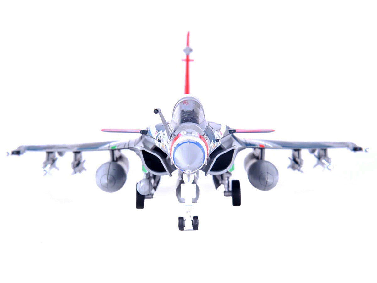Dassault Rafale C Fighter Jet "Regiment de Chasse 2/30 Normandie-Niemen" 75th Anniversary Edition with Missile Accessories "Panzerkampf Wing" Series 1/72 Scale Model by Panzerkampf LuxuryLifeWay Online Store
