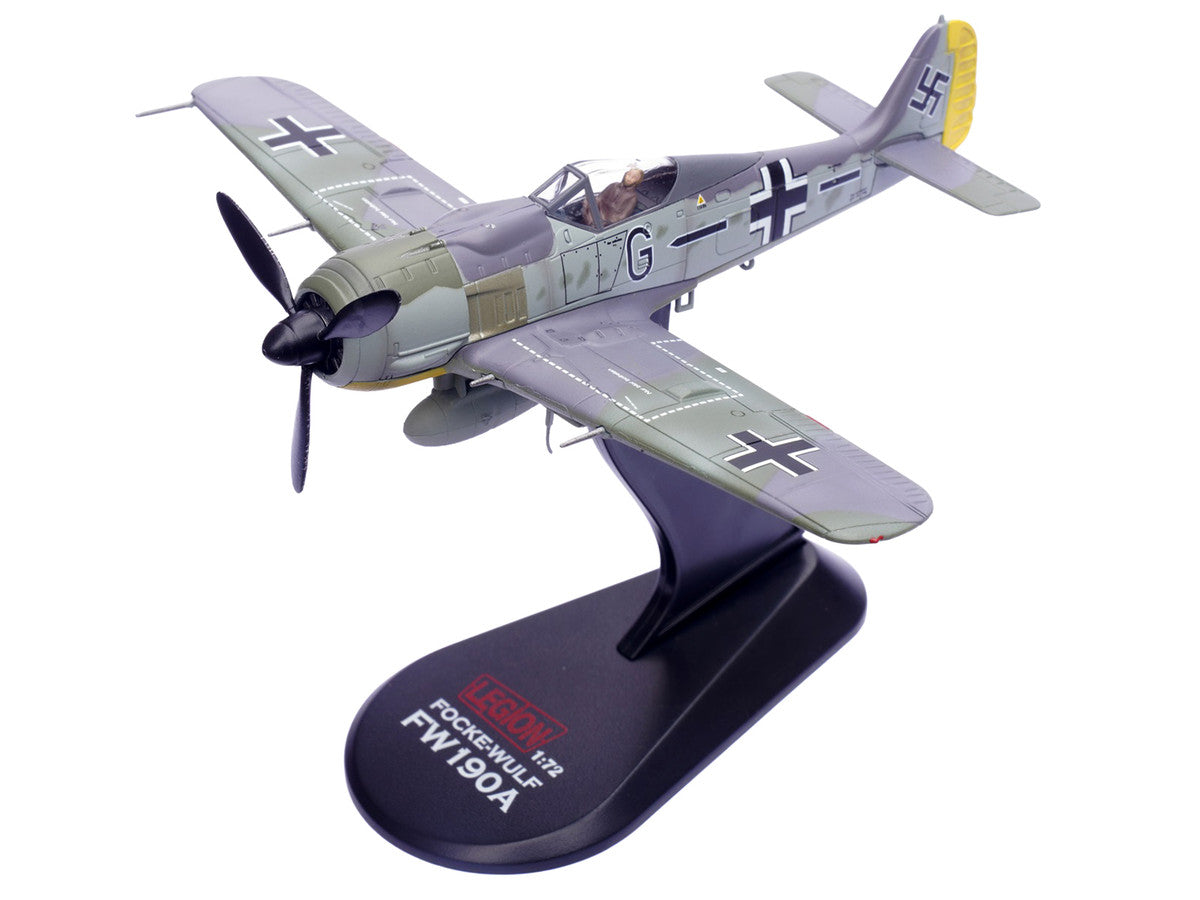 Focke-Wulf Fw 190A Aircraft "14-Victory Ace Hauptmann Wilhelm Gath Stab/JG 26 Schlageter France" (1942) German Luftwaffe 1/72 Diecast Model Airplane by Legion LuxuryLifeWay Online Store