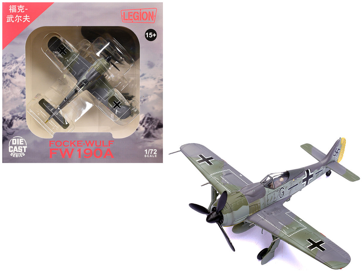 Focke-Wulf Fw 190A Aircraft "14-Victory Ace Hauptmann Wilhelm Gath Stab/JG 26 Schlageter France" (1942) German Luftwaffe 1/72 Diecast Model Airplane by Legion LuxuryLifeWay Online Store
