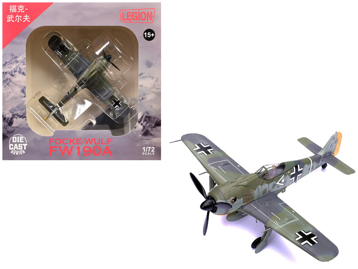 Focke-Wulf Fw 190A Aircraft "108-Victory Ace Hauptmann Hans 'Assi' Hahn Gruppenkommandeur III./JG 2 Richthofen France" (1942) German Luftwaffe 1/72 Diecast Model Airplane by Legion LuxuryLifeWay Online Store