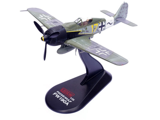 Focke-Wulf Fw 190A Aircraft "Yellow 17 24-Victory Ace Willi Unger 12./JG 3 Udet Germany" (1944) German Luftwaffe 1/72 Diecast Model Airplane by Legion LuxuryLifeWay Online Store