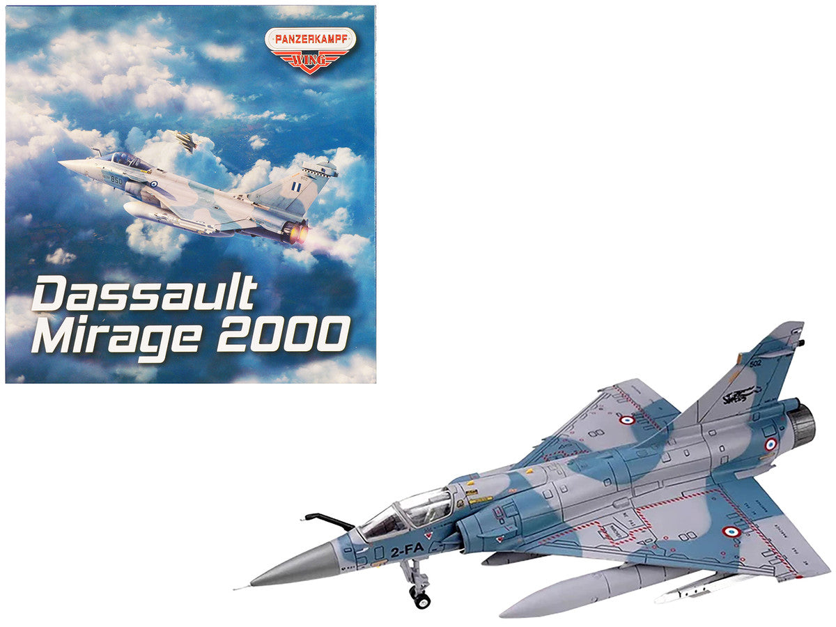 Dassault Mirage 2000-5F Fighter Aircraft "2-FA Cigognes" French Air Force "Wing" Series 1/72 Diecast Model by Panzerkampf LuxuryLifeWay Online Store