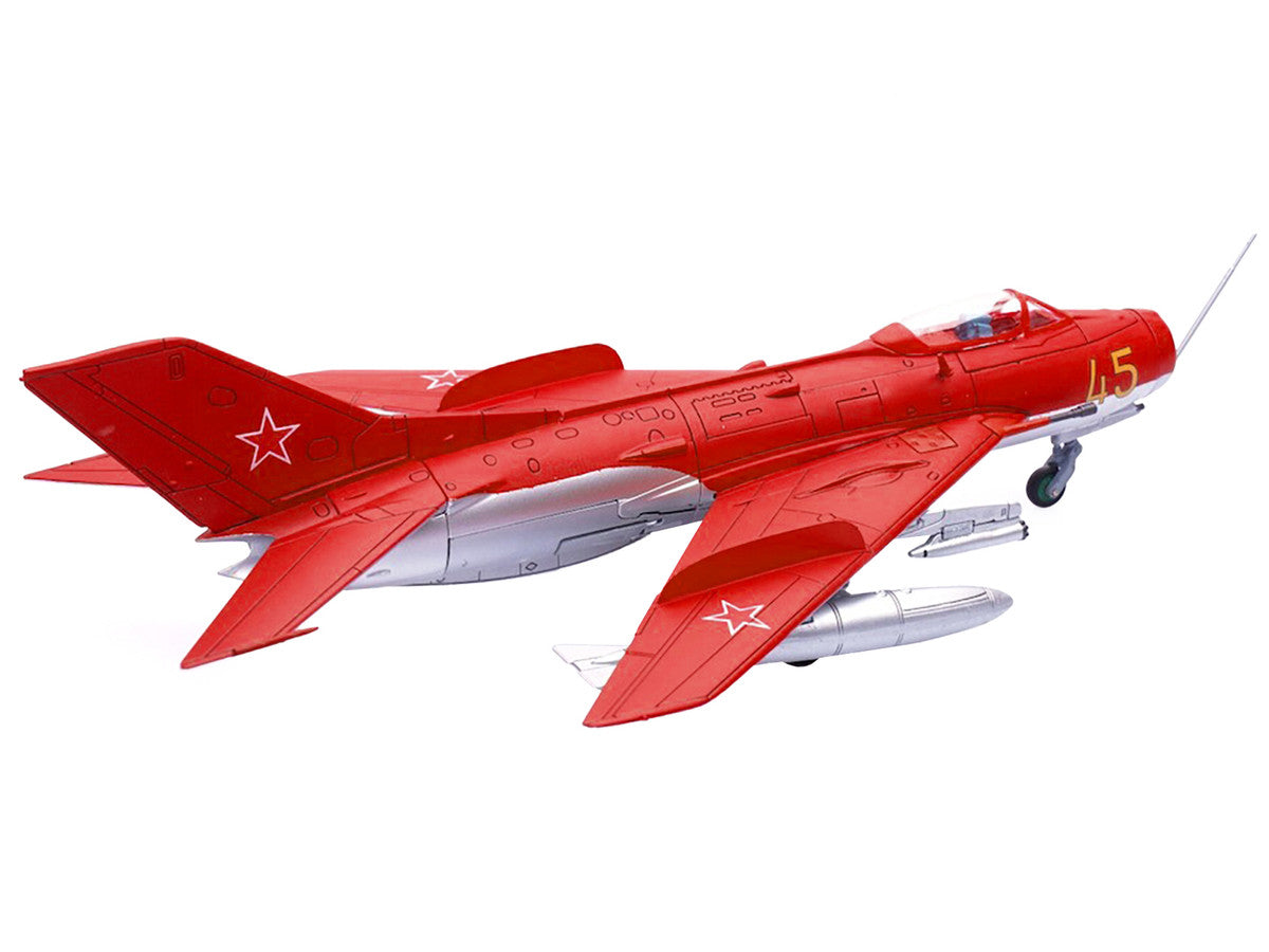 Mikoyan-Gurevich MiG-19S Farmer C Fighter Aircraft "Yellow 45" "VVS Display Team Soviet Air Force Kubinka Air Base" (1960) "Wing" Series  1/72 Diecast Model by Panzerkampf LuxuryLifeWay Online Store