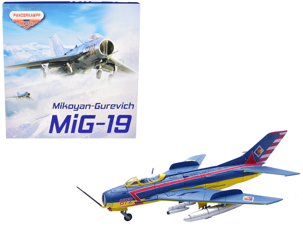 Mikoyan-Gurevich MiG-19S Farmer C Fighter Aircraft "1 Staffel/JG-3. Preschen." 5th World Aerobatic Championships (1968) "Wing" Series 1/72 Diecast Model by Panzerkampf LuxuryLifeWay Online Store
