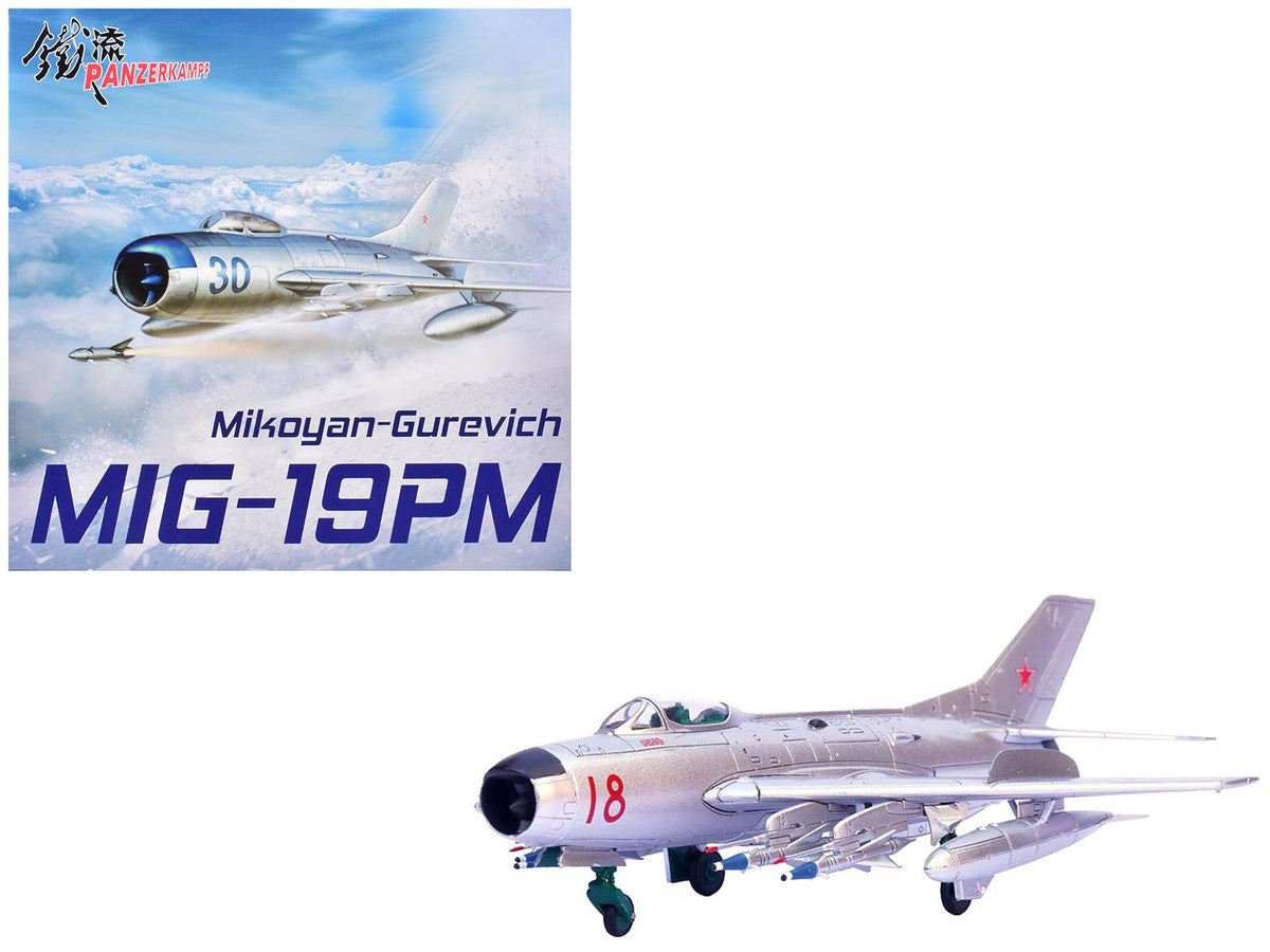 Mikoyan-Gurevich MiG-19PM Farmer-E Fighter Aircraft "Red 18" Soviet Air Force 1/72 Diecast Model by Panzerkampf LuxuryLifeWay Online Store