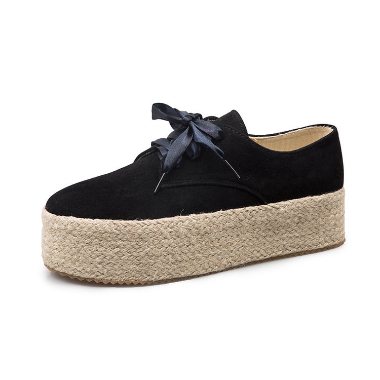 Women's round-toe lace-up casual shoes LadyShow.Store