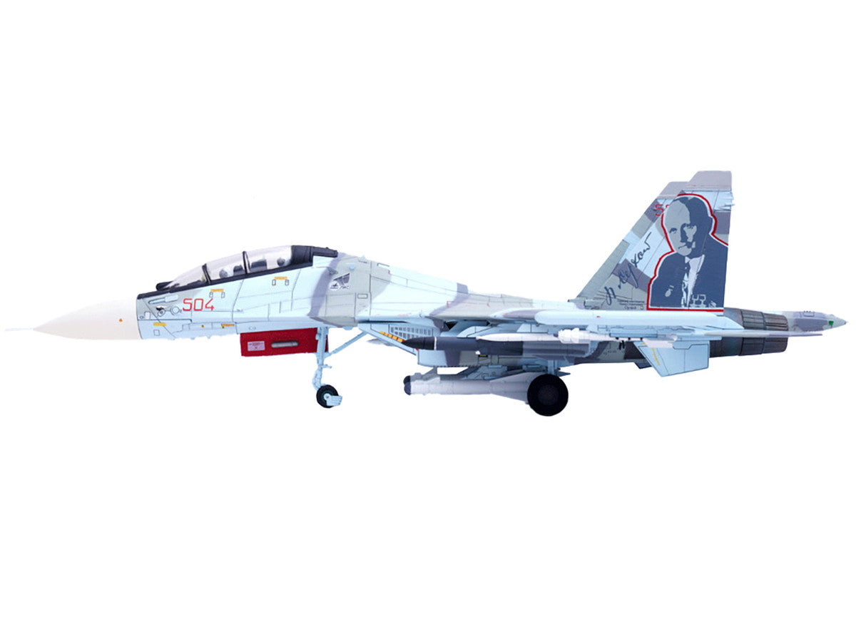 Sukhoi Su-30MKK Flanker-G Fighter Aircraft #504 "Russian Air Force" "Wing" Series 1/72 Diecast Model by Panzerkampf LuxuryLifeWay Online Store