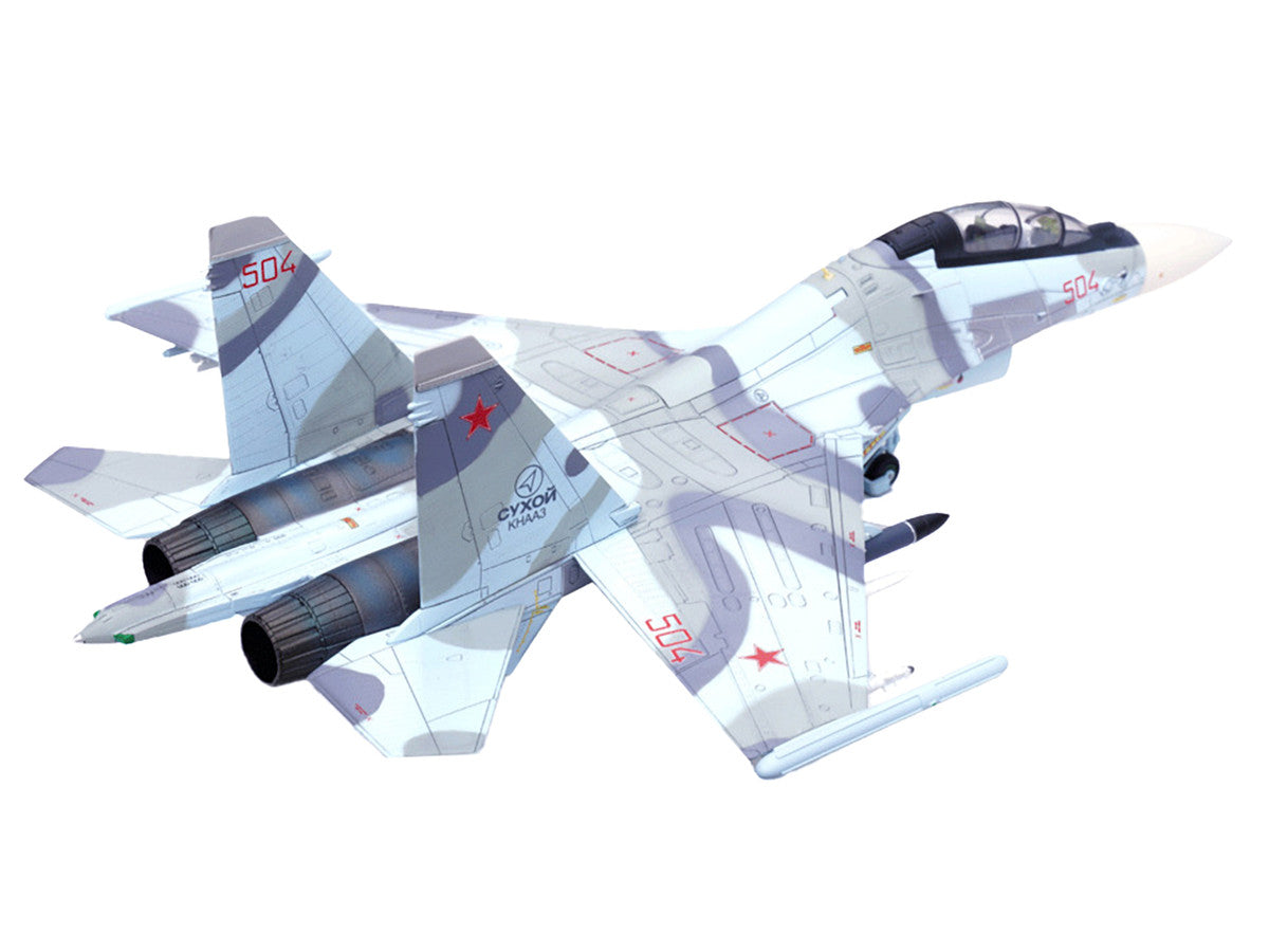 Sukhoi Su-30MKK Flanker-G Fighter Aircraft #504 "Russian Air Force" "Wing" Series 1/72 Diecast Model by Panzerkampf LuxuryLifeWay Online Store