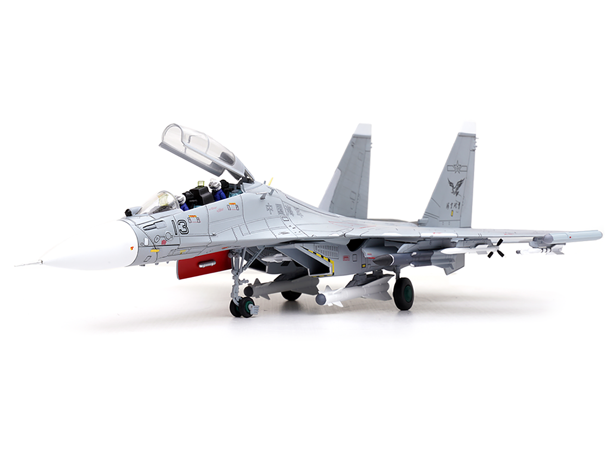 Sukhoi Su-30MKK Flanker-G Fighter Aircraft #13 "People's Liberation Army (PLA) Naval Aviation's Sea and Air Eagle Regiment" Chinese Air Force "Wing" Series 1/72 Diecast Model by Panzerkampf LuxuryLifeWay Online Store
