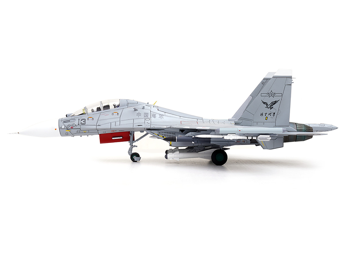 Sukhoi Su-30MKK Flanker-G Fighter Aircraft #13 "People's Liberation Army (PLA) Naval Aviation's Sea and Air Eagle Regiment" Chinese Air Force "Wing" Series 1/72 Diecast Model by Panzerkampf LuxuryLifeWay Online Store