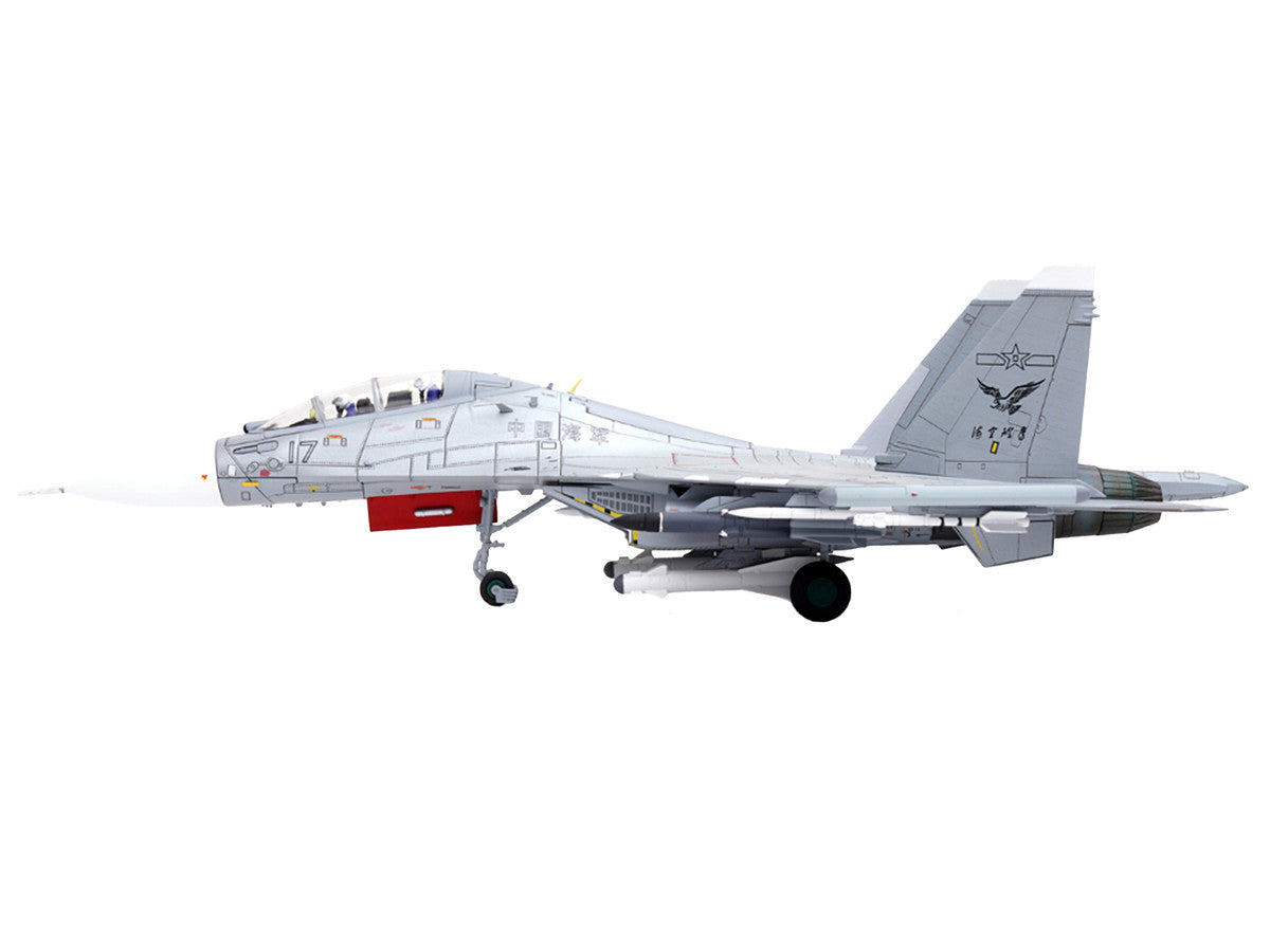 Sukhoi Su-30MKK Flanker-G Fighter Aircraft #17 "People's Liberation Army (PLA) Naval Aviation's Sea and Air Eagle Regiment" Chinese Air Force "Wing" Series 1/72 Diecast Model by Panzerkampf LuxuryLifeWay Online Store