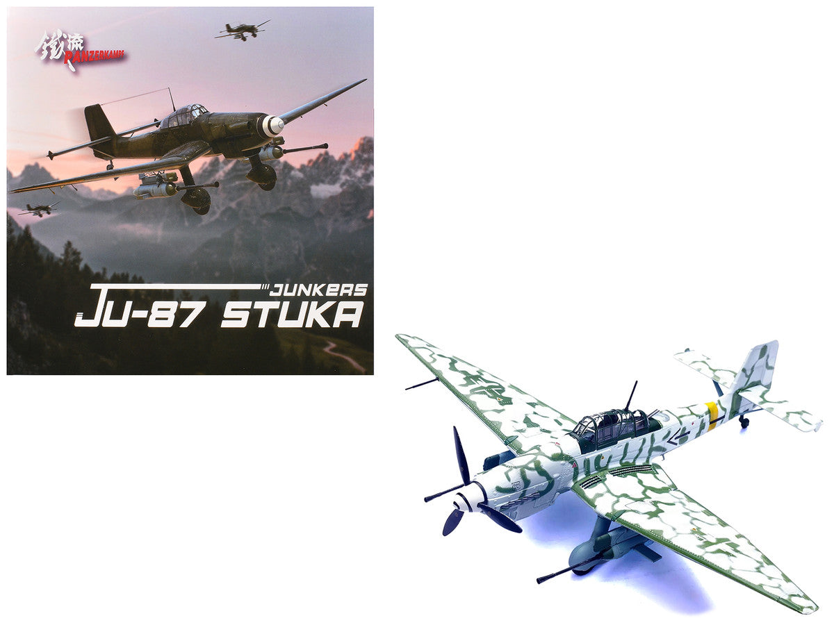 Junkers Ju 87G2 Stuka Bomber Aircraft "10.(Pz)/SG 2 Immelmann Markisch Friedland Pomerania" (1945) German Luftwaffe "Wing" Series 1/72 Diecast Model by Panzerkampf LuxuryLifeWay Online Store