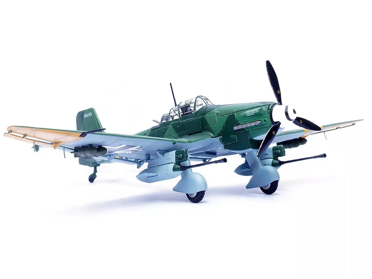 Junkers Ju 87G2 Stuka Bomber Aircraft "10.(Pz)/SG 2 Immelmann Oberst Hans-Ulrich Rudel Slovakia" (1944) German Luftwaffe "Wing" Series 1/72 Diecast Model by Panzerkampf LuxuryLifeWay Online Store