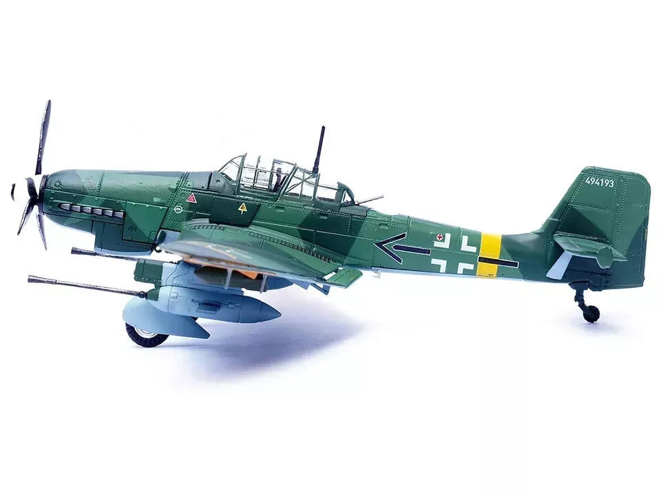 Junkers Ju 87G2 Stuka Bomber Aircraft "10.(Pz)/SG 2 Immelmann Oberst Hans-Ulrich Rudel Slovakia" (1944) German Luftwaffe "Wing" Series 1/72 Diecast Model by Panzerkampf LuxuryLifeWay Online Store