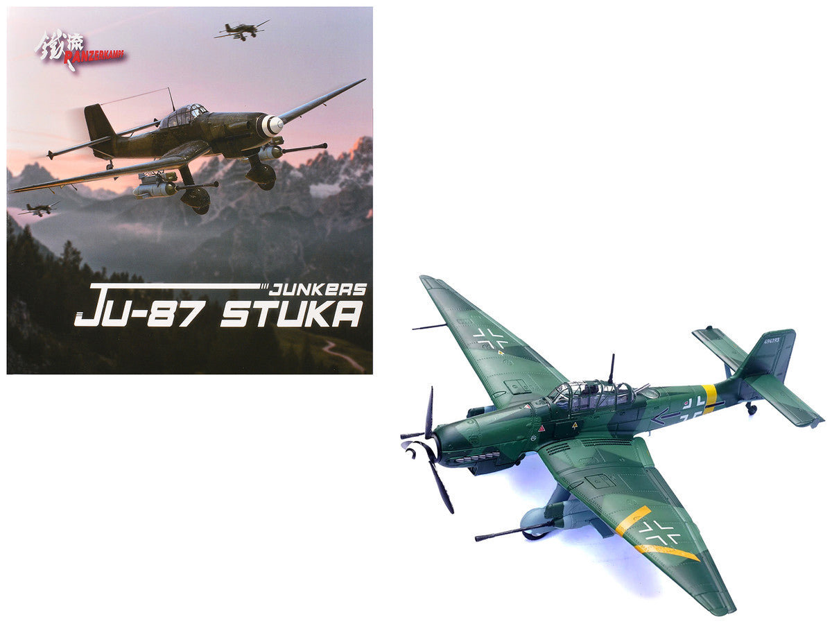 Junkers Ju 87G2 Stuka Bomber Aircraft "10.(Pz)/SG 2 Immelmann Oberst Hans-Ulrich Rudel Slovakia" (1944) German Luftwaffe "Wing" Series 1/72 Diecast Model by Panzerkampf LuxuryLifeWay Online Store
