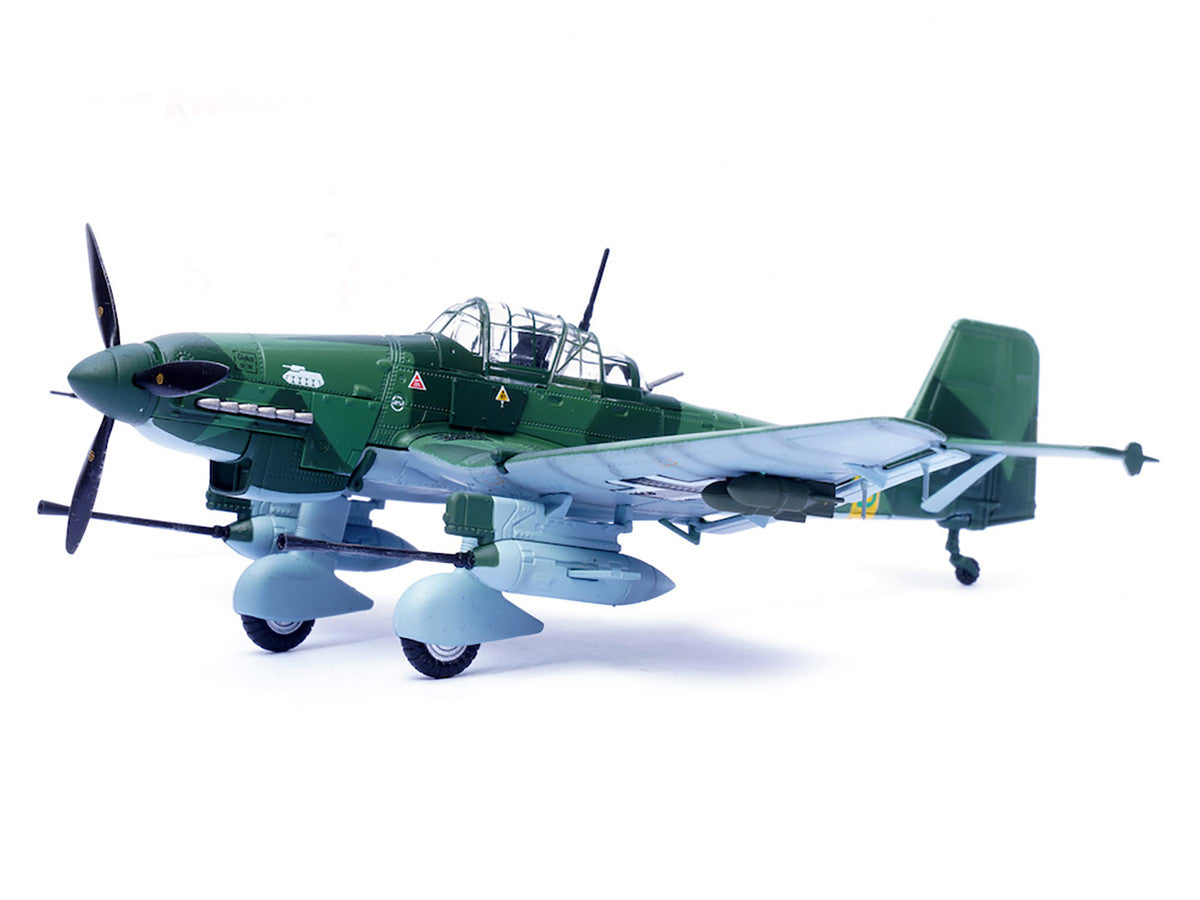 Junkers Ju 87G2 Stuka Bomber Aircraft "10.(Pz)/SG 2 Immelmann T6+BB Oberst Hans-Ulrich Rudel Romania" (1944) German Luftwaffe "Wing" Series 1/72 Diecast Model by Panzerkampf LuxuryLifeWay Online Store