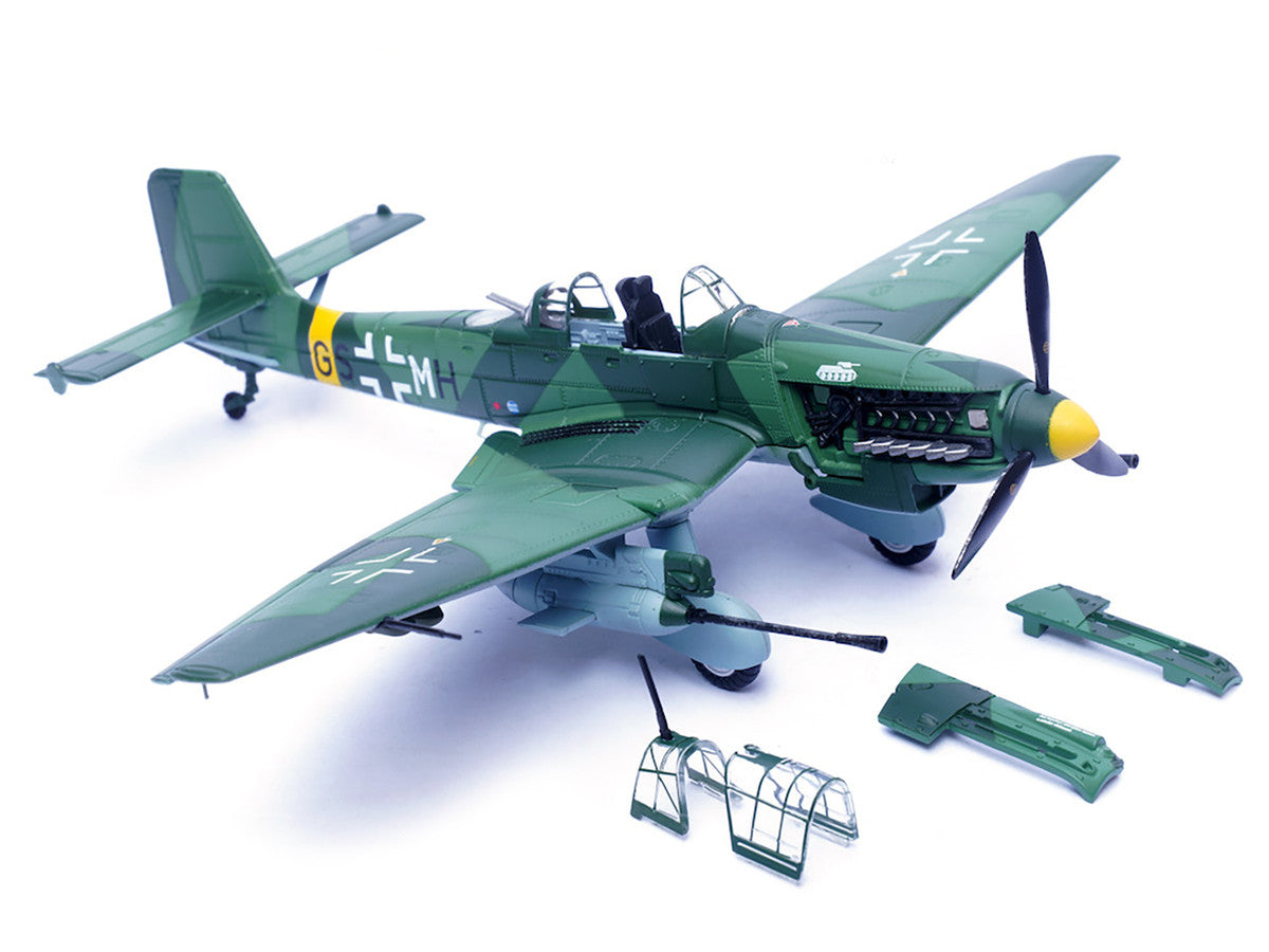 Junkers Ju 87G1 Stuka Bomber Aircraft "10.(Pz)/SG 2 Immelmann GS+MH Dubno Ukraine" (1944) German Luftwaffe "Wing" Series 1/72 Diecast Model by Panzerkampf LuxuryLifeWay Online Store