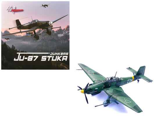 Junkers Ju 87G1 Stuka Bomber Aircraft "10.(Pz)/SG 2 Immelmann GS+MH Dubno Ukraine" (1944) German Luftwaffe "Wing" Series 1/72 Diecast Model by Panzerkampf LuxuryLifeWay Online Store
