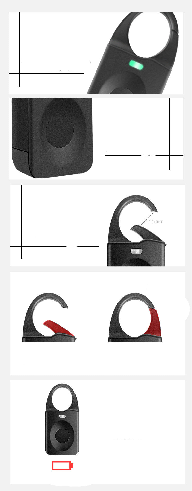 Outdoor waterproof luggage fingerprint padlock