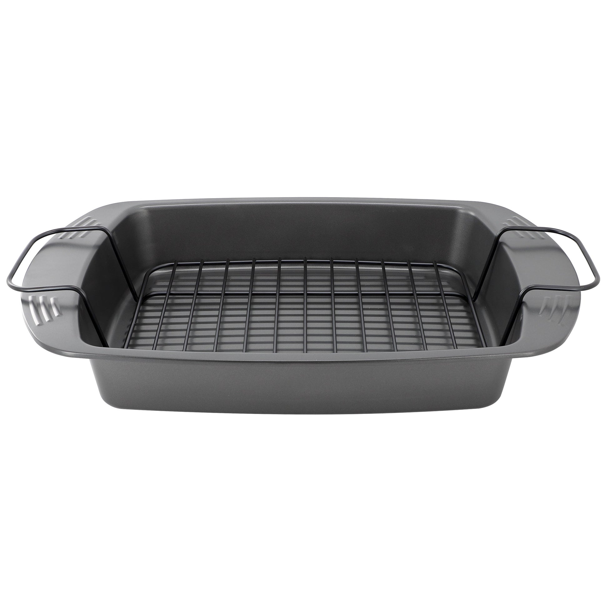 Gibson Home Towerhill 16.7 x 12.7 Inch Nonstick Steel Roaster Pan with Rack LuxuryLifeWay Online Store