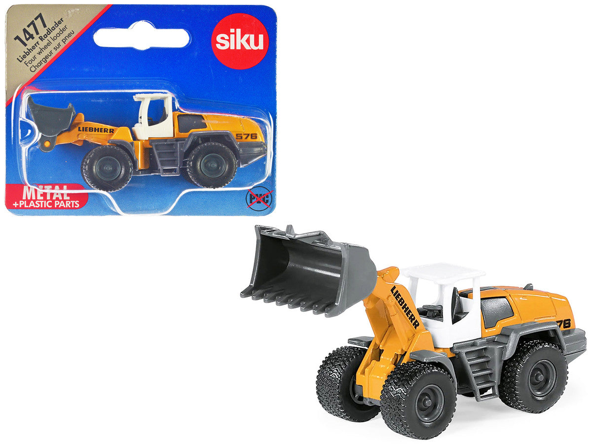 Liebherr 576 Wheel Loader Yellow with White Top Diecast Model by Siku LuxuryLifeWay Online Store