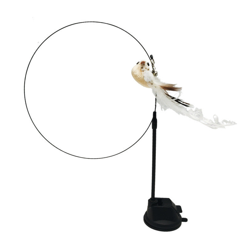 Steel Wire Feather Funny Cat Stick Long Rod Pets Fashion