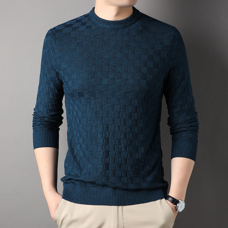 Casual Thin Loose Round Neck Sweater T-shirt Pi-Mart