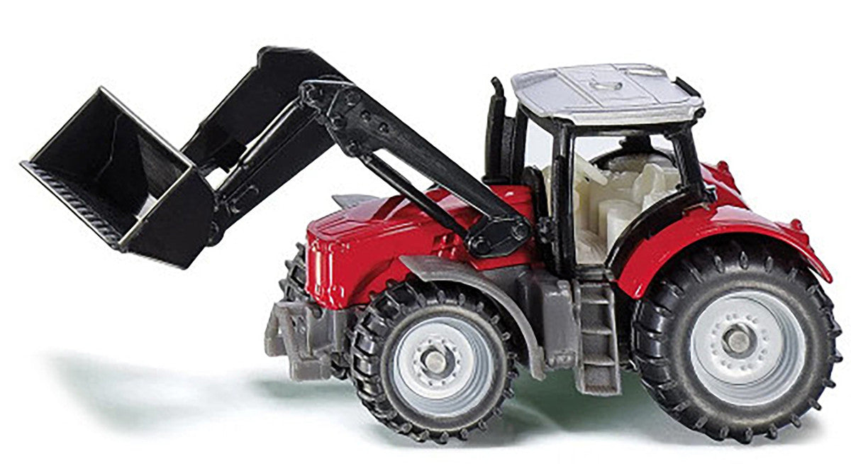 Massey Ferguson Tractor with Front Loader Red with Silver Top Diecast Model by Siku LuxuryLifeWay Online Store