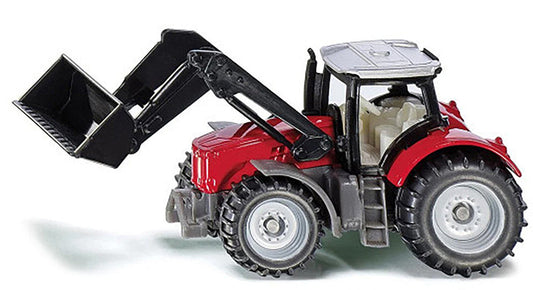 Massey Ferguson Tractor with Front Loader Red with Silver Top Diecast Model by Siku LuxuryLifeWay Online Store
