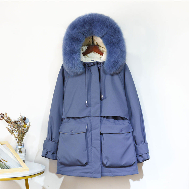 Fur collar down jacket Best YouTube Store