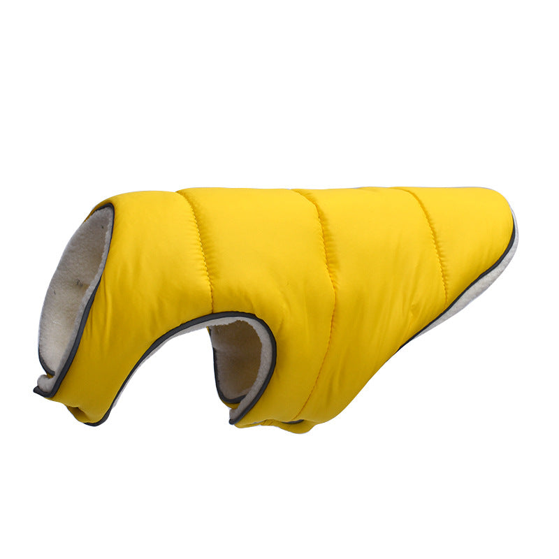 Pet Jacket Warm Winter Dog Clothes Reflective Puppy Clothing Vest Comfortable Fleece Pet Dogs Coat For Small Medium Large Dogs Pets Fashion