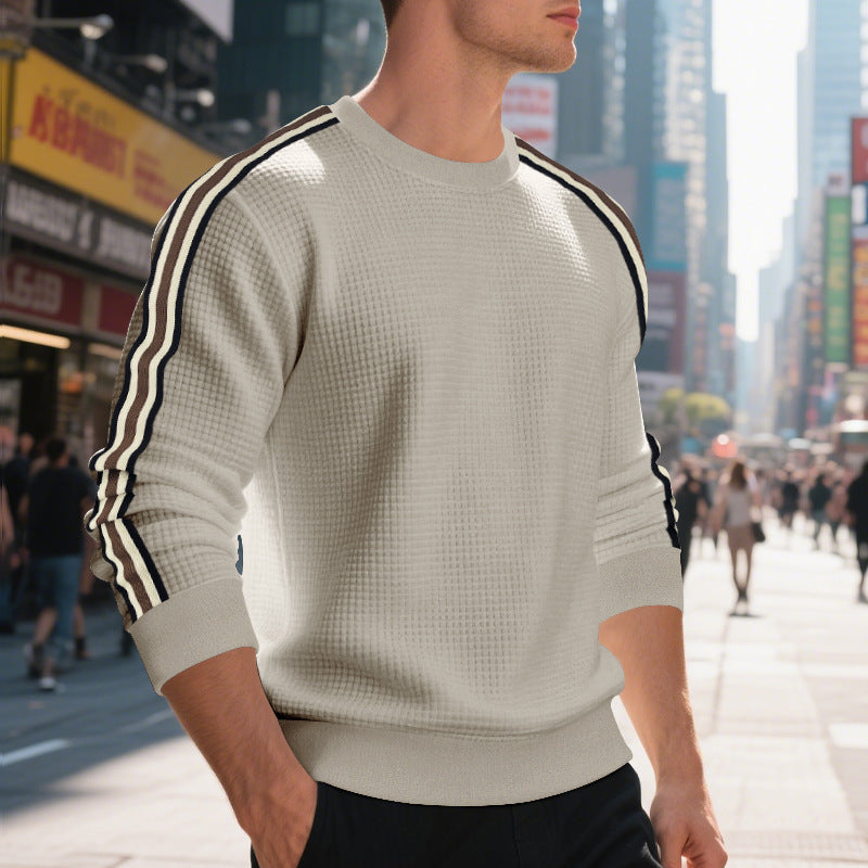 Casual Men's Loose Round Neck Sweater Thin LadyShow.Store
