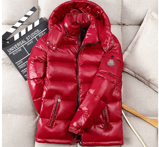 Men's Hooded Shiny Puffer Jacket - Casual Winter Coat Pi-Mart