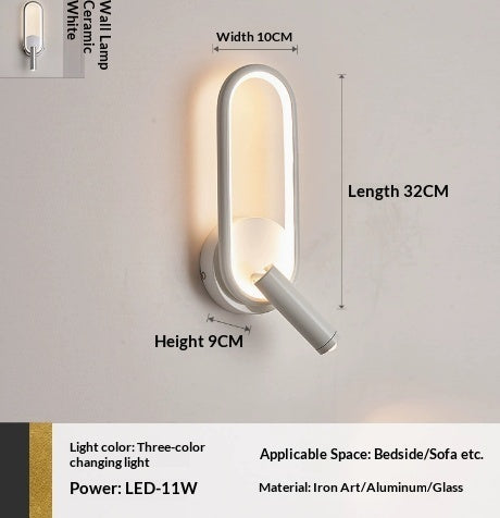 Rotating Touch-Control Creative Wall Light For The Bedside PearlNestDecor.com