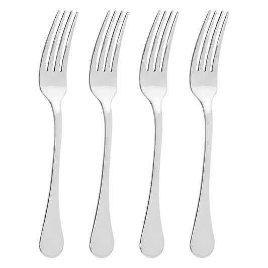 Gibson Home Manchester 4 Piece Stainless Steel Dinner Fork Set LuxuryLifeWay Online Store