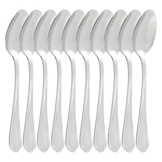 Gibson Home Hillside Daisies 10 Piece Stainless Steel Teaspoon Set LuxuryLifeWay Online Store