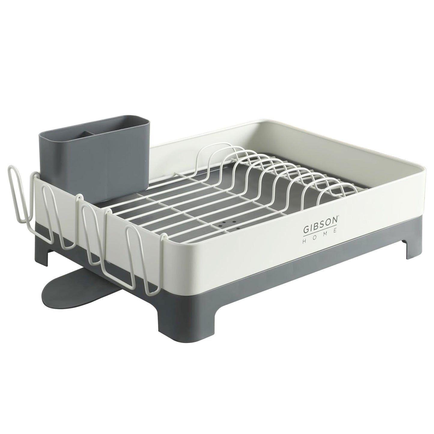 Gibson Home Nestcraft Galvanized Steel Dish Rack in White LuxuryLifeWay Online Store