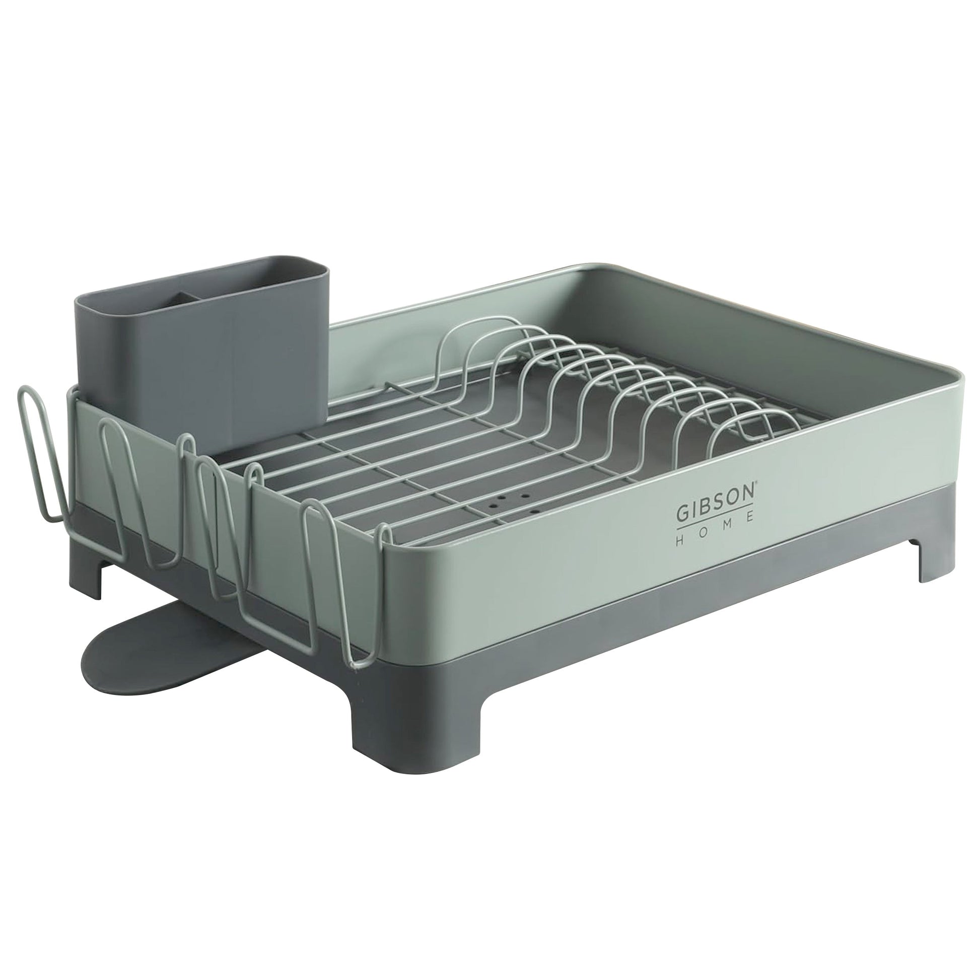 Gibson Home Nestcraft Galvanized Steel Dish Rack in Green LuxuryLifeWay Online Store