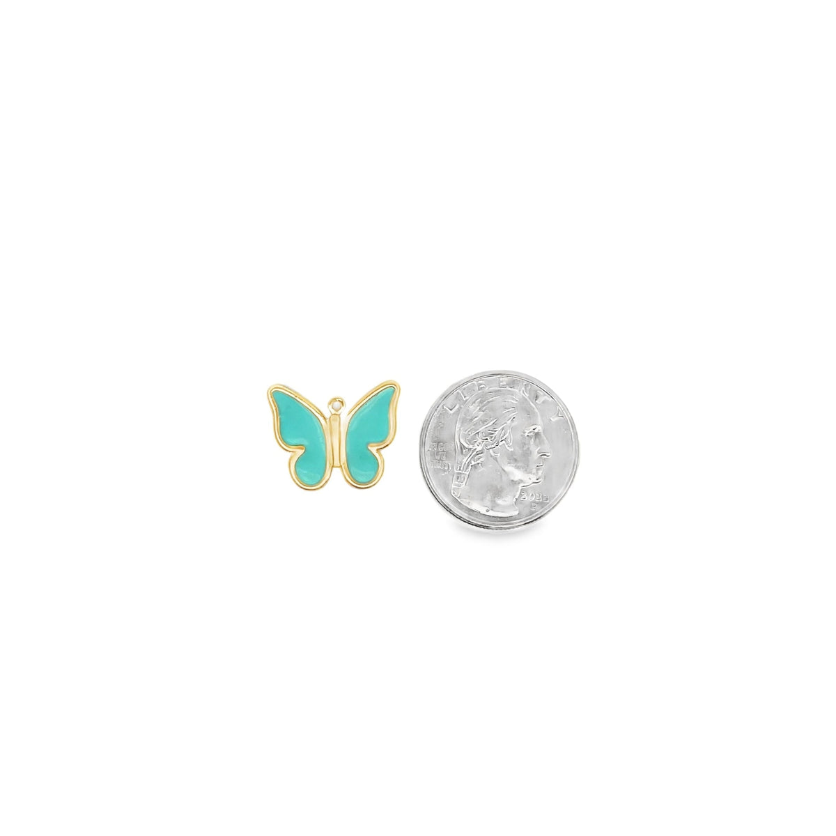 Gold Butterfly Pendant With Enamel Color For 18K Gold Filled LuxuryLifeWay Online Store