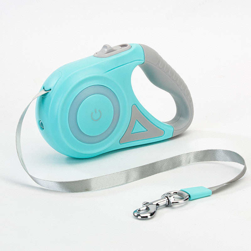 Retractable Dog Leash with Collar Pets Fashion