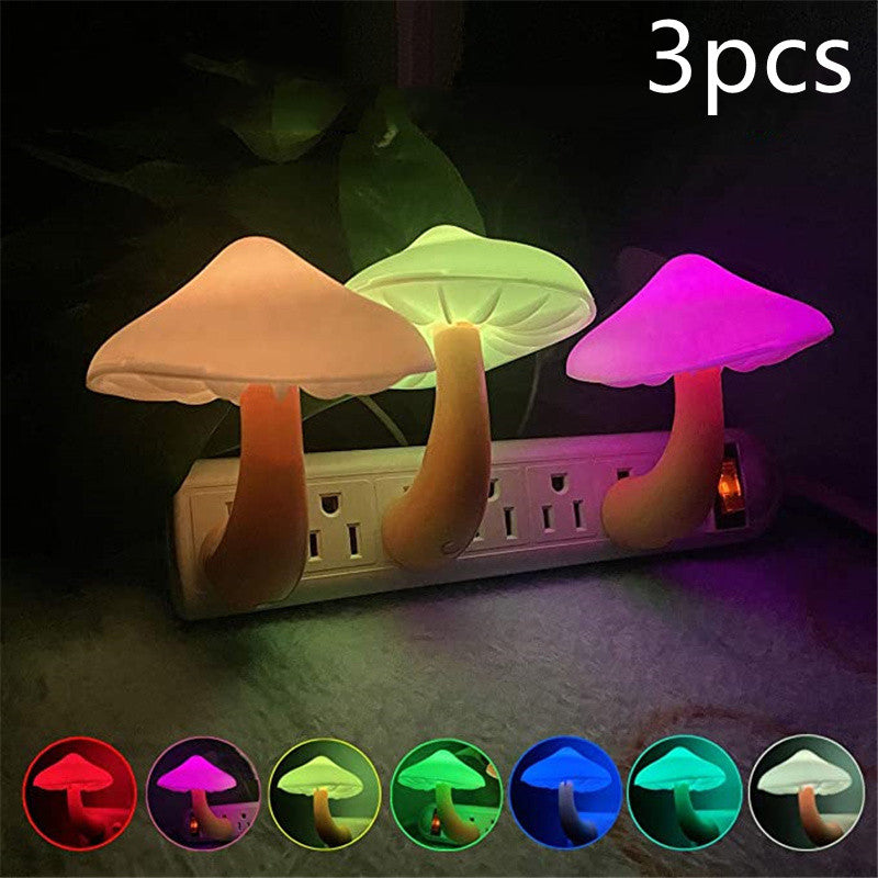 Mushroom Wall Socket Lamp PearlNestDecor.com