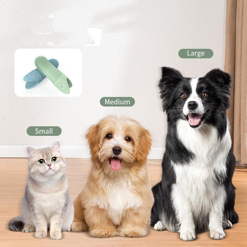 Silicone Cat And Dog Toothbrush Pets Fashion