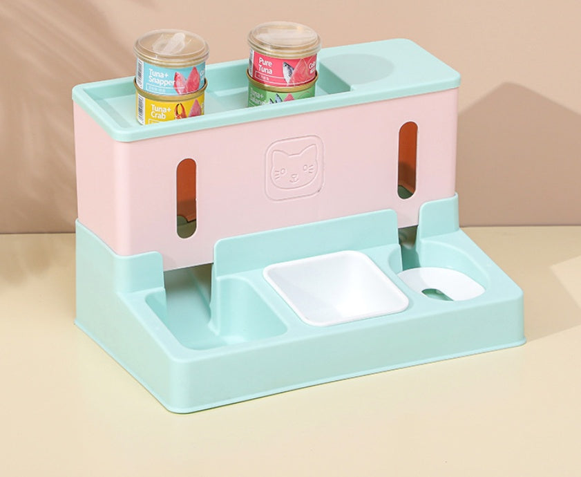 New Model Pet Cat Automatic Water Dispenser Dog Feeder Water Dispenser Combined Dog Pet Supplies Pets Fashion